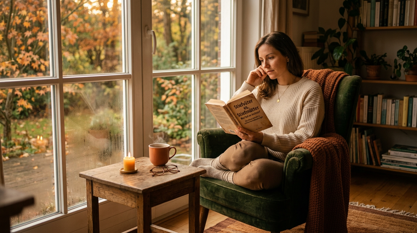 Stiefvater und Stiefmutter im Familienalltag mit unterschiedlichen Erwartungen