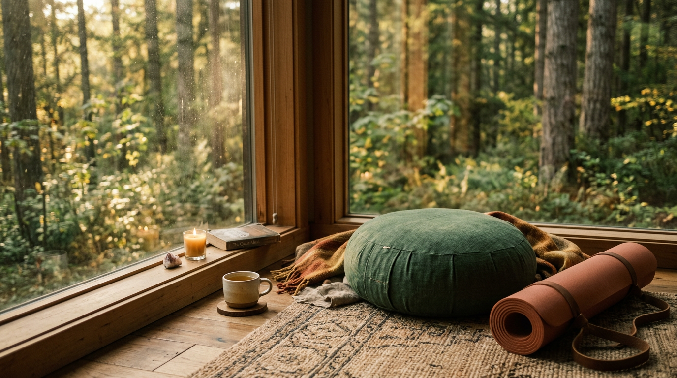 Paar sitzt gemeinsam am Kuechentisch und plant den Familienalltag