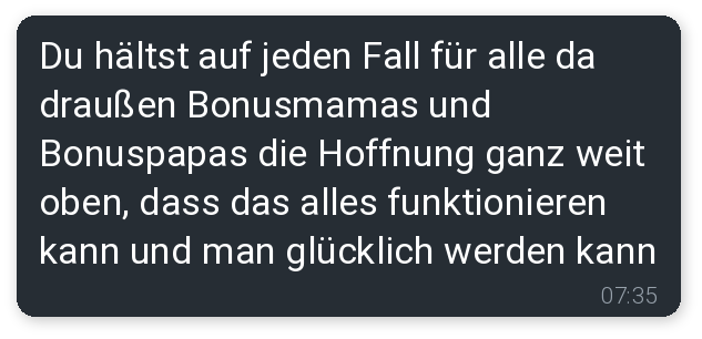 Kundenfeedback von einer Bonusmama 5